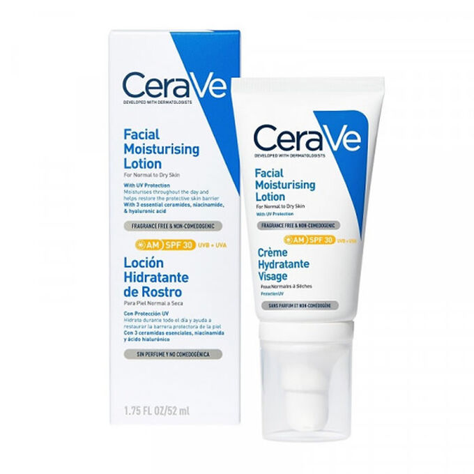 CERAVE - Locion Hidratante de Rostro SPF 30 - 52 ml