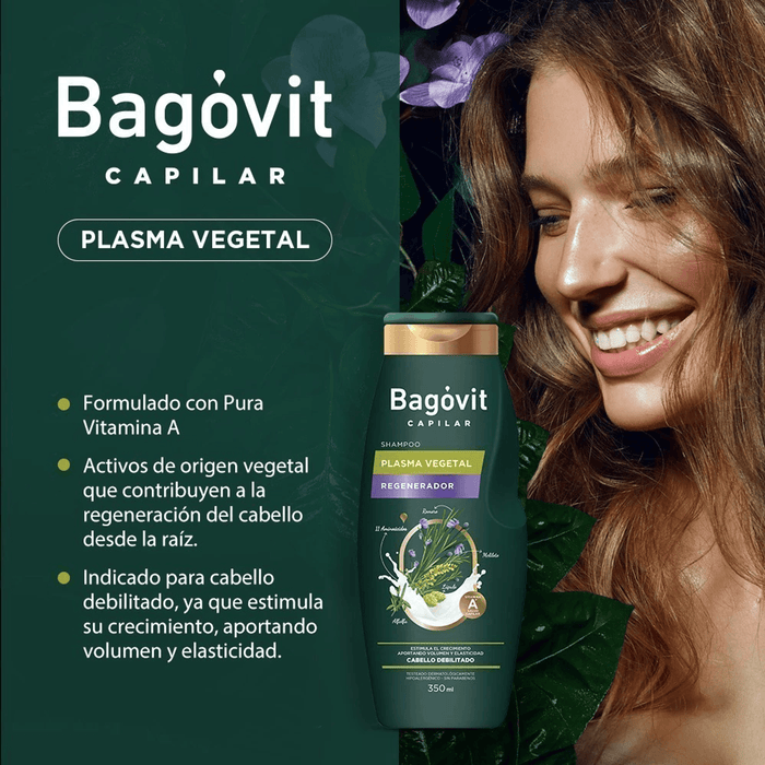 Bagovit Capilar - Plasma Vegetal Regenerador Shampoo - 350 ml