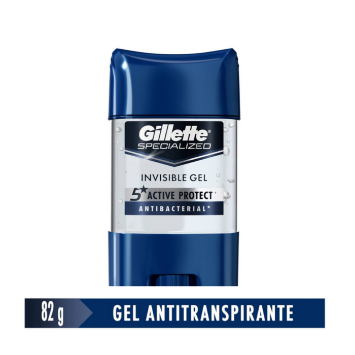 GILLETTE Gel Antitranspirante Antibacterial - 82g