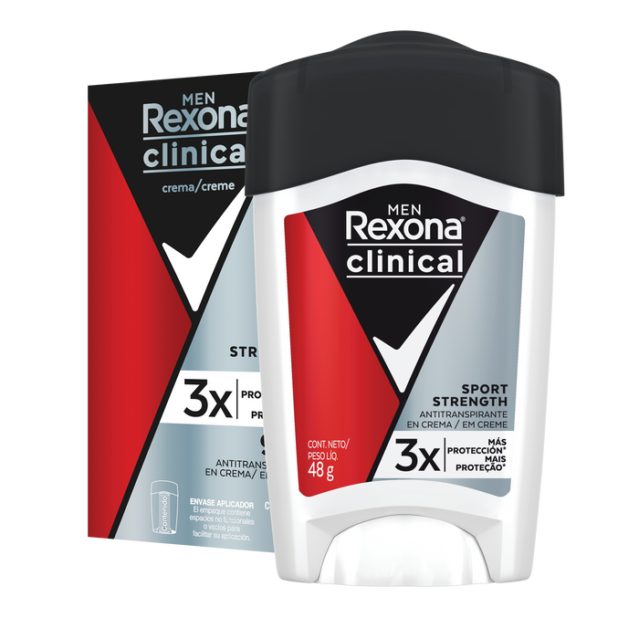 Rexona Clinical Men - Crema Sport Strength - 48g