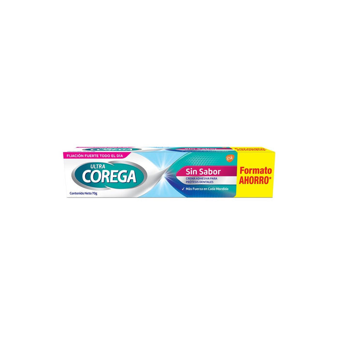 Ultra Corega Crema Sin Sabor Adhesivo Dental - 70 gr