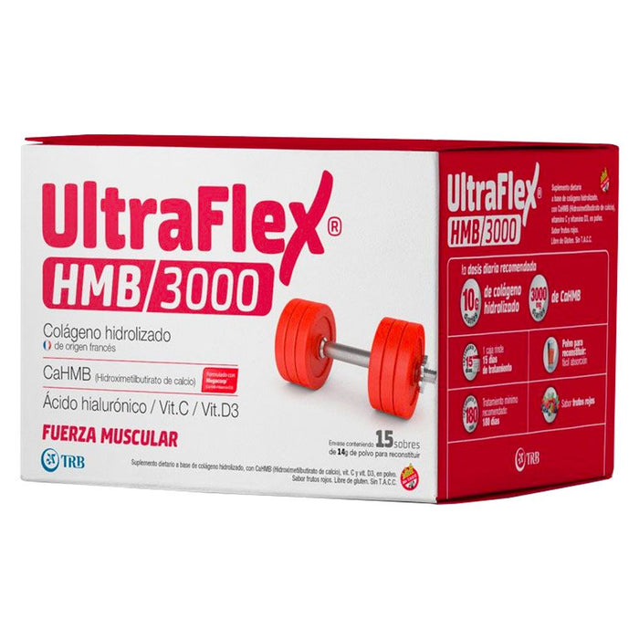 ULTRAFLEX HMB/3000 - Colageno Hidrolizado - 15 sobres