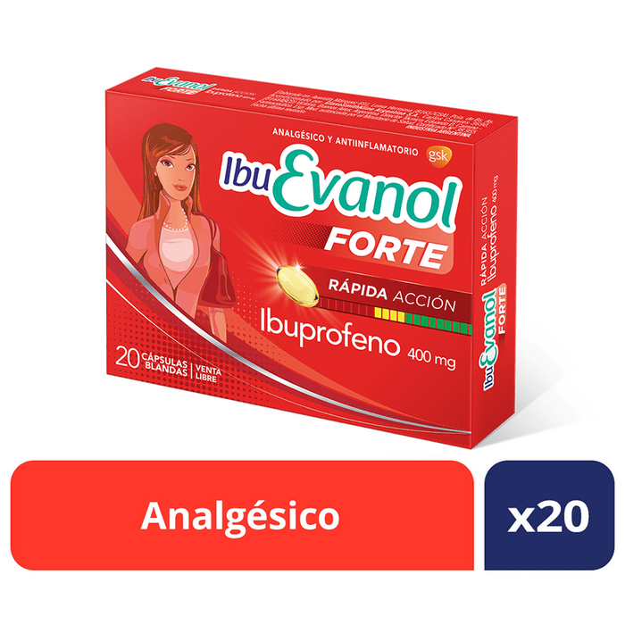 Gsk - Ibuevanol Forte (20 CÃ¡psulas) 